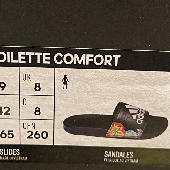 Brand New Adidas Adilette Comfort Slides Sandals - Picture 5 of 5
